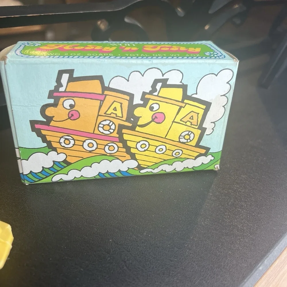 Vintage AVON Hooty 'N Tooty Tugboat Soap Set